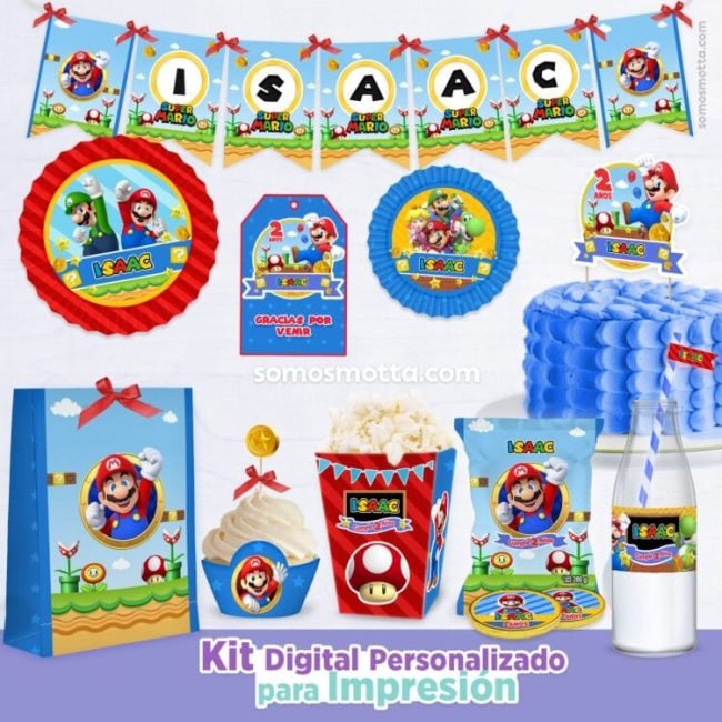 KIT FIESTA MARIO BROS IMPRIMIBLE