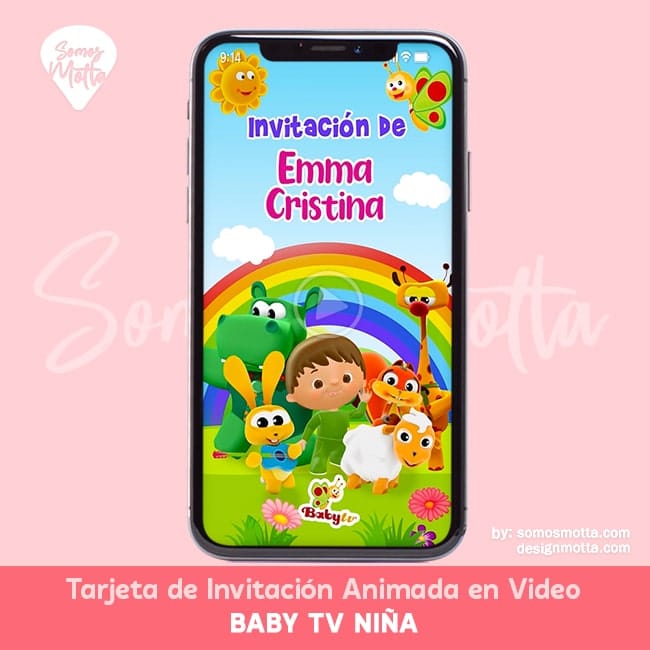 VIDEO INVITACIÓN BABY TV NIÑA