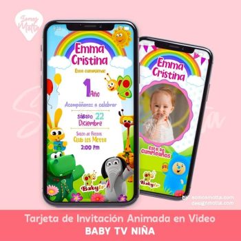 VIDEO INVITACIÓN BABY TV NIÑA