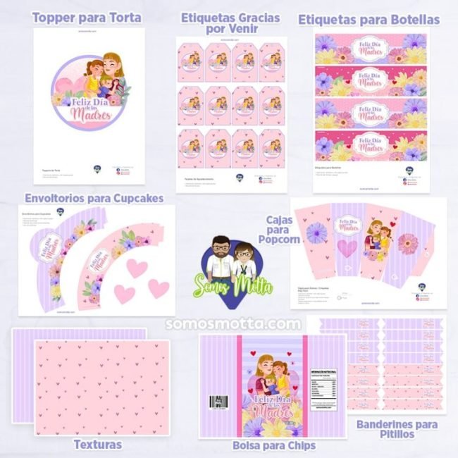 KIT DECORACIÓN DIA DE LAS MADRES MAYO