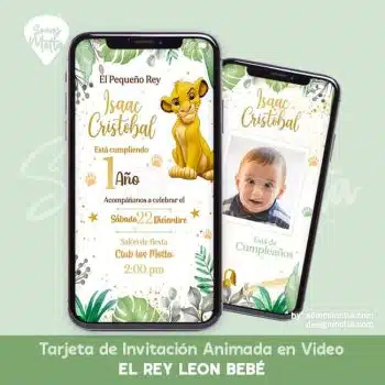 INVITACIÓN ANIMADA REY LEÓN