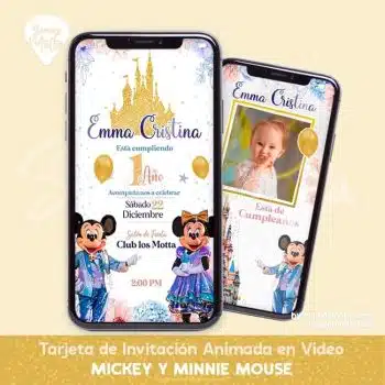 VIDEO INVITACIÓN MICKEY Y MINNIE DISNEY