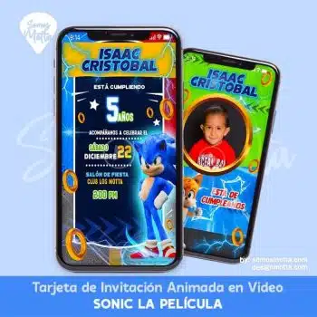 VIDEO TARJETA DE SONIC LA PELICULA