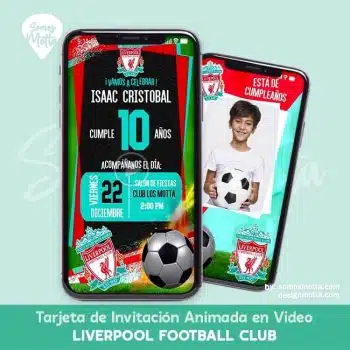 TARJETA DE INVITACIÓN DE LIVERPOOL