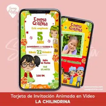 TARJETA DE INVITACIÓN LA CHILINDRINA CHAVO