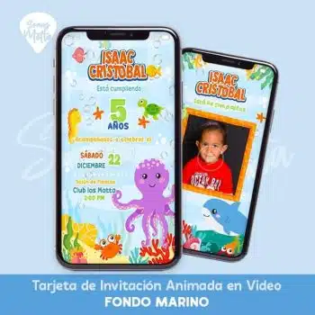 VIDEO INVITACIÓN ANIMALITOS DEL MAR