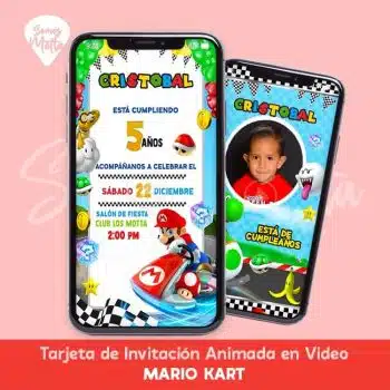 VIDEO INVITACIÓN DE MARIO KART