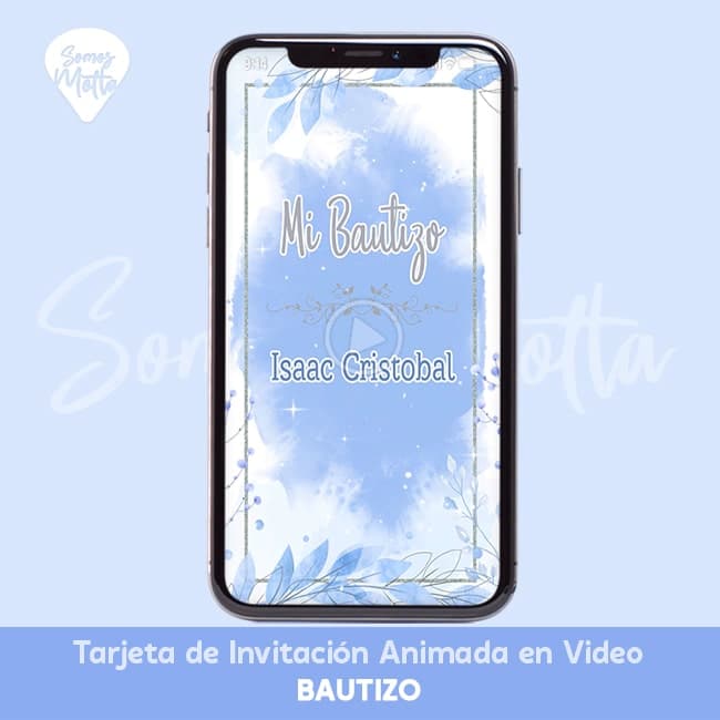 VIDEO INVITACIÓN DE BAUTIZO