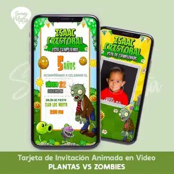 VIDEO INVITACIÓN DE PLANTS VS ZOMBIES