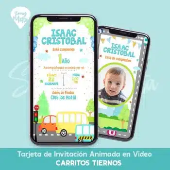 VIDEO INVITACIÓN DE CARRITOS AUTOS