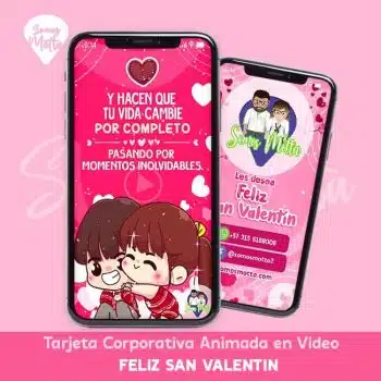 TARJETA SAN VALENTIN CORPORATIVA EMPRESA