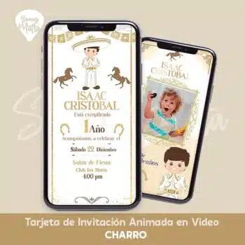 TARJETA INVITACION CHARRO MEXICANO