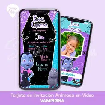 INVITACIÓN ANIMADA VAMPIRINA