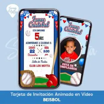 VIDEO INVITACIÓN BEISBOL