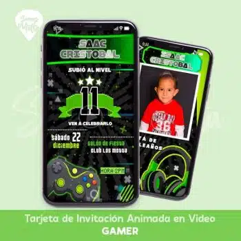 VIDEO INVITACIÓN GAMER