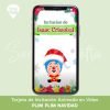 TARJETA INVITACIÓN PLIM PLIM NAVIDAD