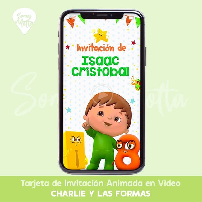 INVITACIÓN DE CUMPLEAÑOS CHARLIE BABY TV