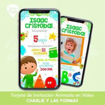 INVITACIÓN DE CUMPLEAÑOS CHARLIE BABY TV