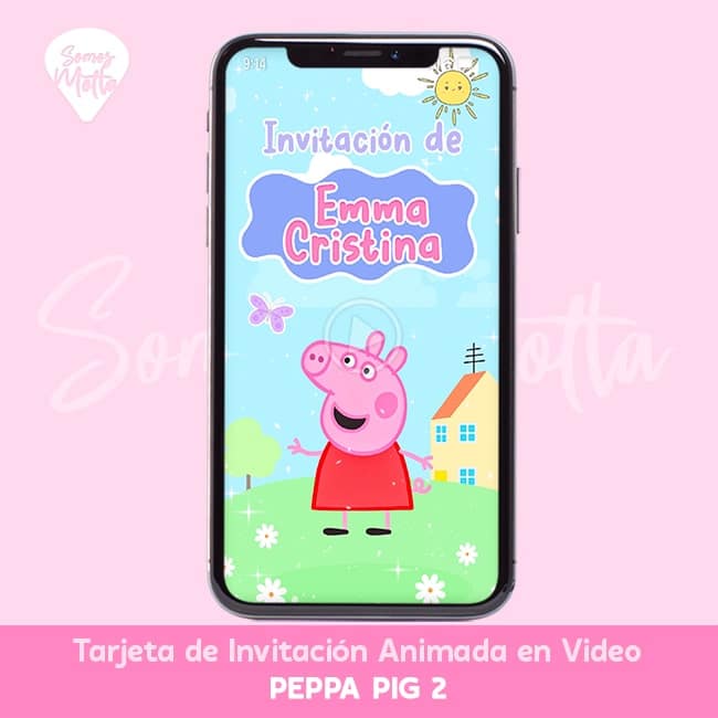 INVITACIÓN DE CUMPLEAÑOS PEPPA PIG