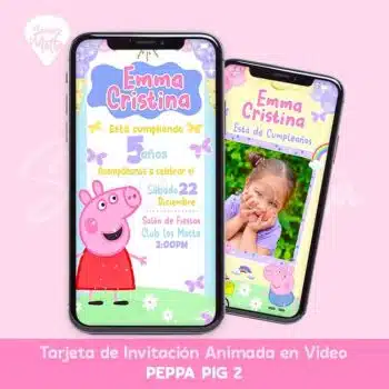 INVITACIÓN DE CUMPLEAÑOS PEPPA PIG