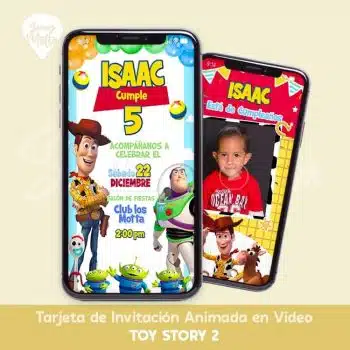 INVITACION DE CUMPLEAÑOS TOY STORY