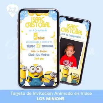 INVITACIÓN DE CUMPLEAÑOS MINIONS