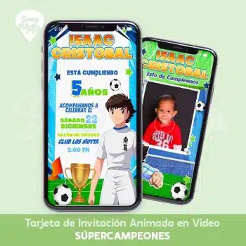 INVITACIÓN DE CUMPLEAÑOS SÚPER CAMPEONES