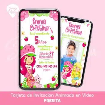 INVITACIÓN CUMPLEAÑOS ROSITA FRESITA