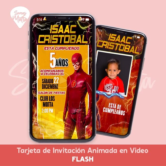 Video INVITACIÓN CUMPLEAÑOS FLASH Superhéroe