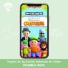 Videotarjeta INVITACIÓN animada CUMPLEAÑOS STUMBLE GUYS Personalizada