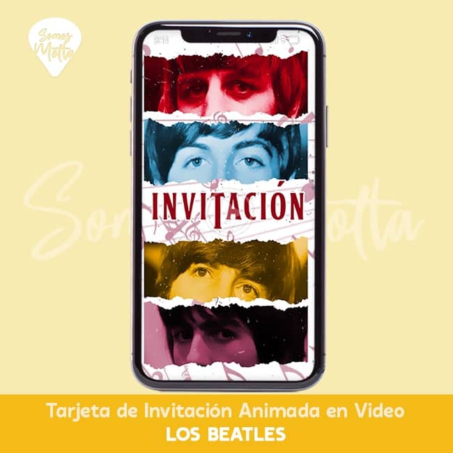 Video INVITACIÓN CUMPLEAÑOS personalizada LOS BEATLES
