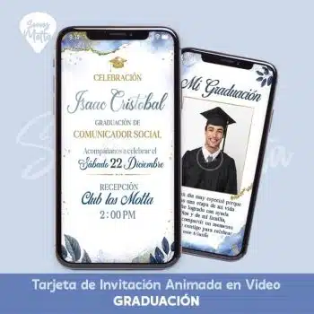 SERVICIO DE PERSONALIZACIÓN DE VIDEO INVITACIÓN PARA GRADUACIÓN