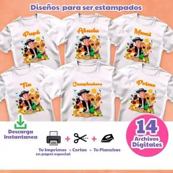 DISEÑOS DE CAMISETAS LA GRANJA DE ZENÓN PARA ESTAMPAR