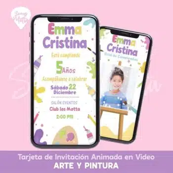 VIDEO INVITACIÓN DE ARTE Y PINTURA