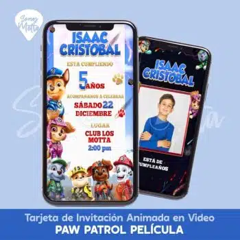 VIDEO INVITACIÓN DE SUPER PAW PATROL