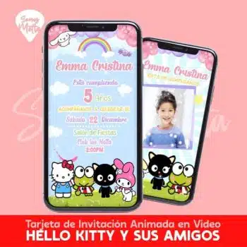 VIDEO INVITACIÓN HELLO KITTY Y SUS AMIGOS