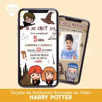 VIDEO INVITACIÓN DE HARRY POTTER ANIMADO