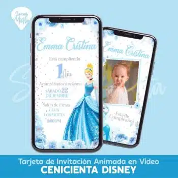 VIDEO INVITACIÓN DE LA PRINCESA CENICIENTA