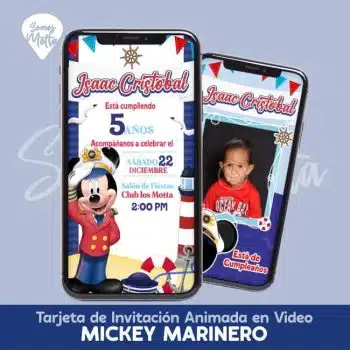 VIDEO INVITACIÓN MICKEY MARINERO