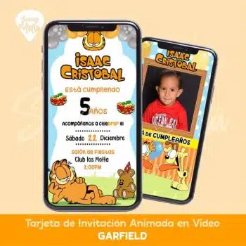 VIDEO INVITACIÓN DE GARFIELD