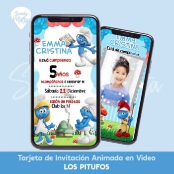 Video Invitación de los Pitufos