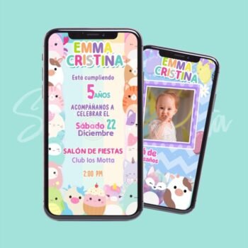 Video Invitación Animada Squishmallows