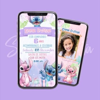 Video Invitación Animada de Stitch