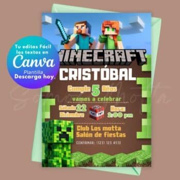 Invitación de Minecraft para Editar