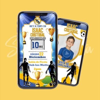 Video Invitación Real Madrid Personalizada