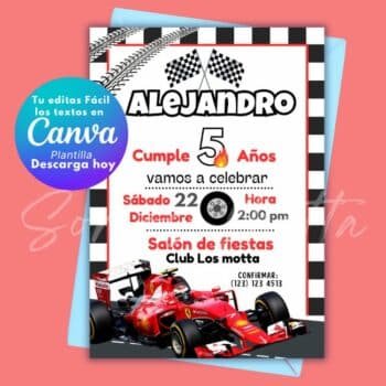 Invitación de Formula 1 para Editar
