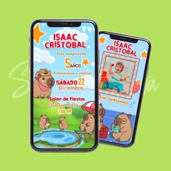 Video Invitación de Cumpleaños de Capibara