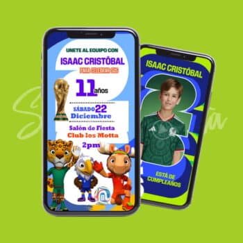 Video Invitación Mundial FIFA 2026 | Fútbol Personalizada ⚽