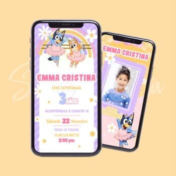 Video Invitación Bluey Bailarinas Ballet ¡Personalizada! ✨