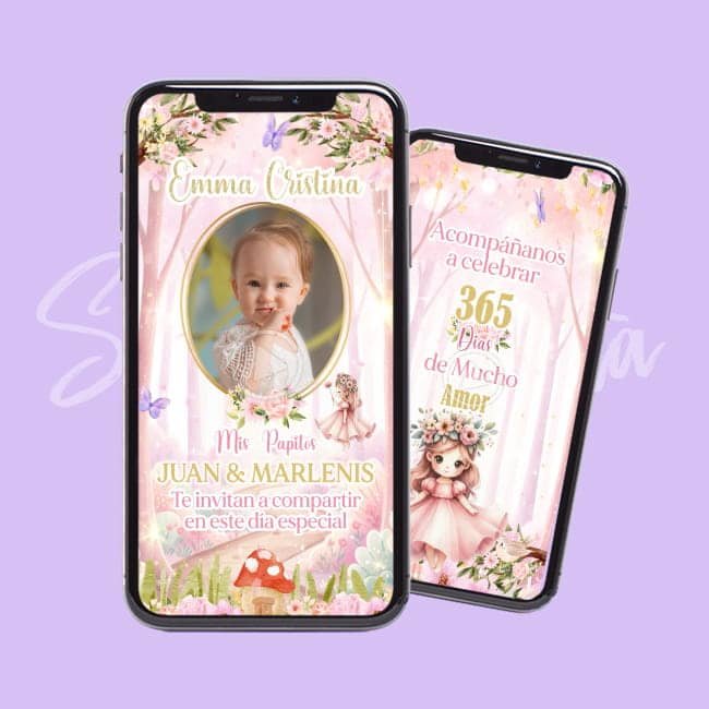 Video Invitación Cuento de Hadas Personalizada Somos Motta